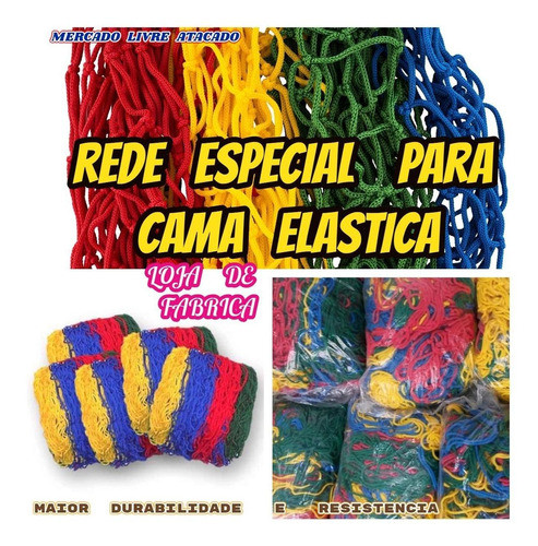 Protetor Forte+rede+8 Isotubo Para Pula Pula 3.50mt+brinde 1