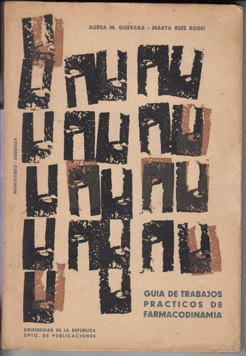 1963 Arte Tapa Luis Camnitzer Libro Farmacodinamia Uruguay 0