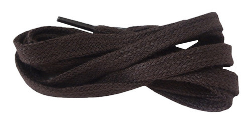 1 Par Cadarço  Chato Tênis Sapatenis 1,50cm Marrom 0