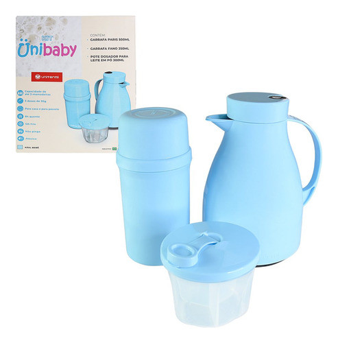 Kit Garrafa Paris 500ml Garrafa Fano 250ml E Pote Dosador 30 0