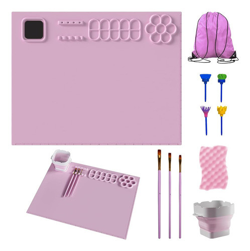Tapete De Silicona Para Pintar 20  X16 , Juego De Tapete De 0