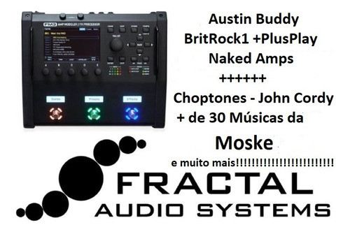 Austin Buddy Fractal Fm9+pluspack/nakedamp/britrock E++++ 0