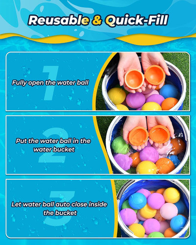 Globos De Agua Reutilizables De 18 Piezas Para Niños 1