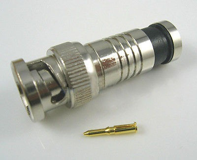 50pcs Bnc Q9 Enchufe Libre Soldadura Vigilancia Compresión V 1