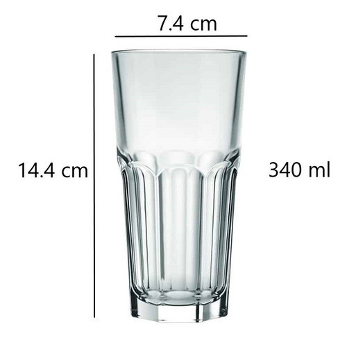 Vaso Refresco 340 Ml Vidrio Bristol Nadir Figueiredo Set X12 1