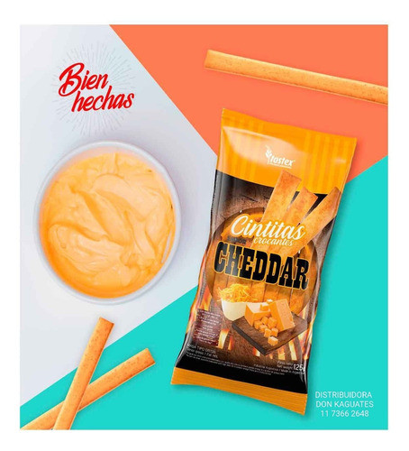 Cintitas Crocantes Tostex Talitas Sabor Salame 125g Caja 6u 1