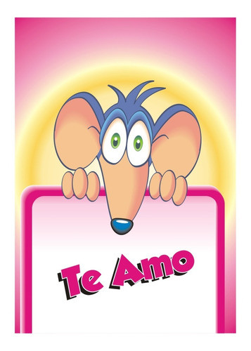 Ratoncito Encantador 2 Tarjetas Amor Enamorados San Valentín 0