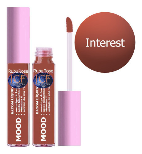 24 Batom Liquido Matte Mood Cores 13 A 18 Ruby Atacado Sj 1