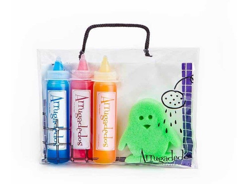 Kit Valija Arrugadedos Crayones Liquidos Bañadera Niños 0