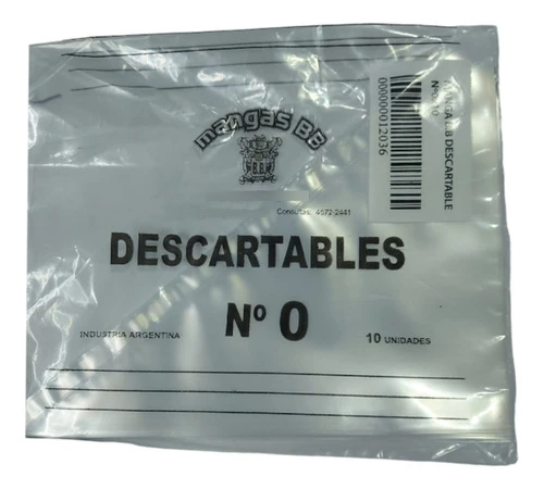 Mangas Descartables Bb N 0  15x20 Cm X 10 Unidades 0