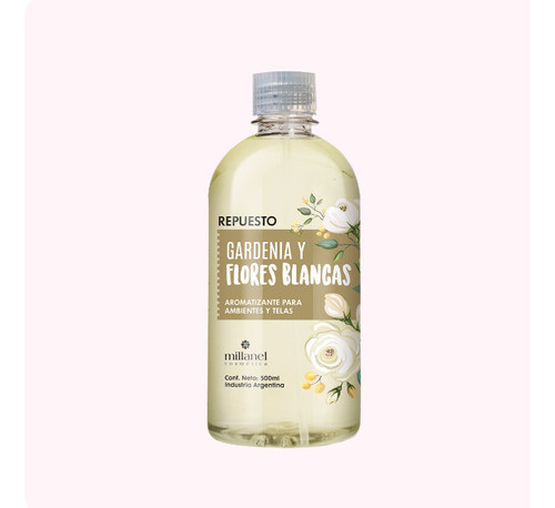 Aromatizante Millanel Gardenia Y Flores Blancas Repuesto 0