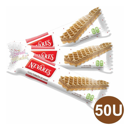 Turron De Mani Nevares X 50 Unidades -  Sweet Market 1