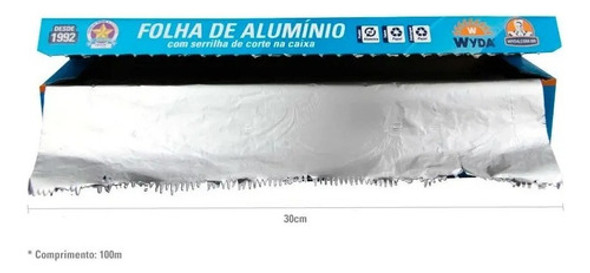 Kit 2un Folha De Alumínio 100mx30cm Wyda Promoção Leve 2 1 Kit 2un Folha De Alumínio 100mx30cm Wyda Promoção Leve 2 1
