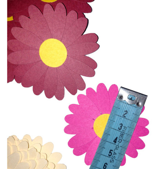 271 Flores En Cartulina Erika - 6cm 1