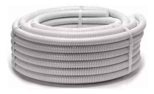 Caño Corrugado 7/8 Blanco Ignifugo Pvc Rollo X 25mts 1