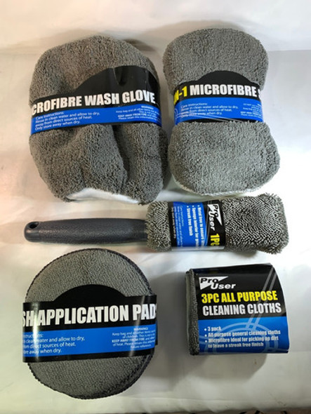 2 Packs Mantenimiento Auto Microfibras Esponjas Cepillo Auto 1