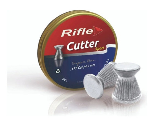 Balines Rifle Cutter Sport 4,5 ( 7,71gr) Lata X250 P/ Chata 1