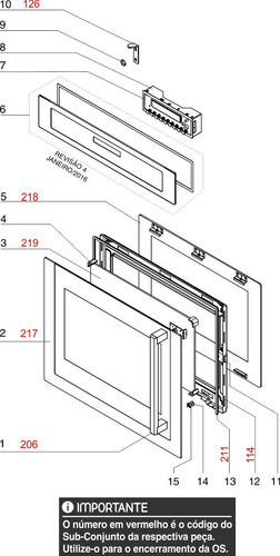 Fabricação Do Vidro Externo Do Electrolux Oe9sx Sob Encomend 0