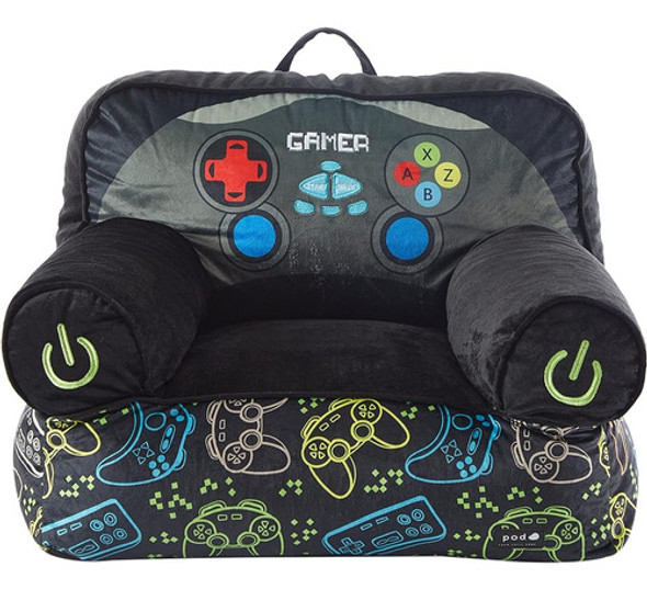 Heritage Kids Figural Gamer Mink Bean Bag Sofá Silla Para Ni 1