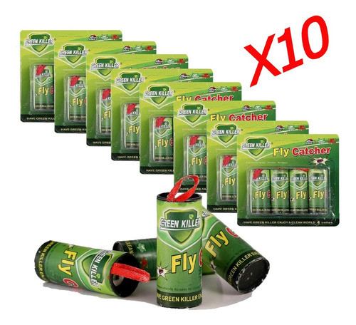 Pack X 10 Blister Atrapa Moscas Insectos Ecológico 0