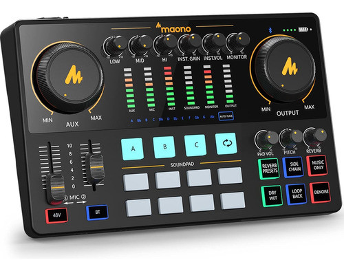 Mezclador 10 Canales, 11 Pads Sonido X Grabación Podcast Etc 0