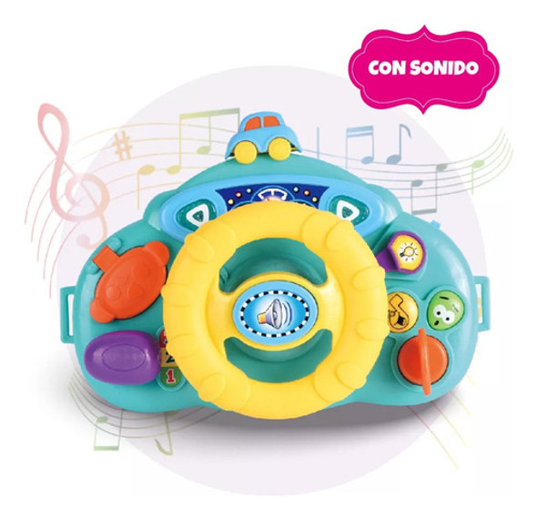 Mi Primer Volante Con Luz Y Sonido Ok Baby Okbb0318 1