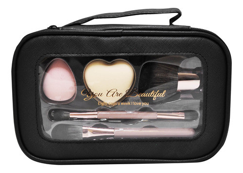 Set De Maquillaje Black X 5 Accesorios Jessamy 0