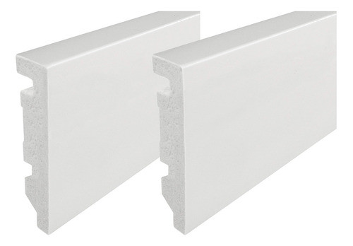 Rodapé Poliestireno Liso 7cm + Bucha + Parafuso 20b 0