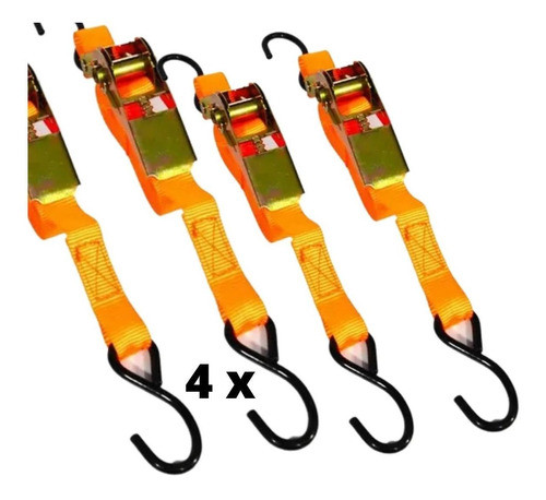 Kit De Catraca Para Amarrar Moto Carga 4,5 Kit 4 Cinta 0
