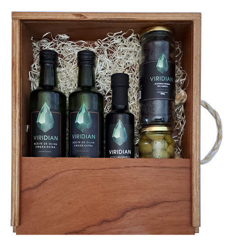 Box Felices Fiestas Aceite De Oliva Virgen Extra Viridian! 1