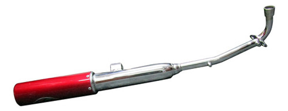 Caño Escape Racing Para C110 Gemoto Rojo 0