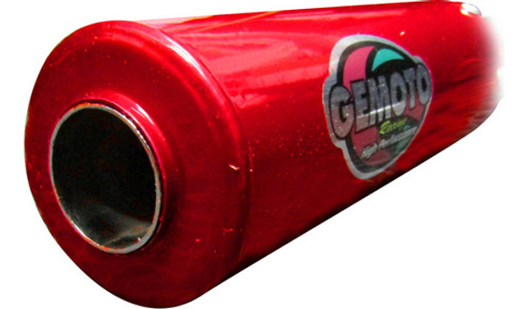 Caño Escape Racing Para C110 Gemoto Rojo 1