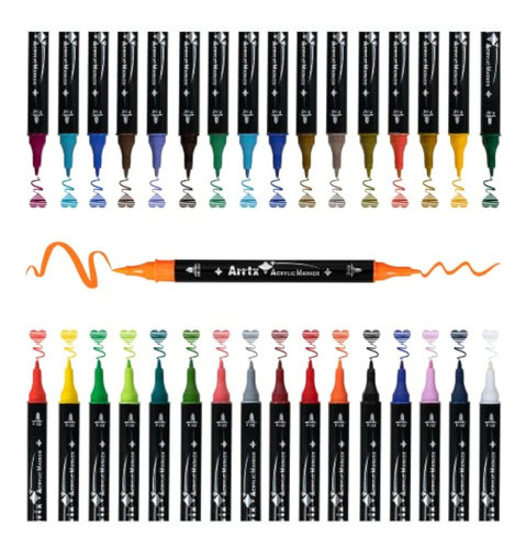 Arrtx 40 Bolígrafos De Pintura Acrílica Para 1