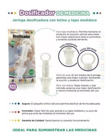 Dosificador Jeringa P/ Medicina C/ Protector Baby Innovation 1