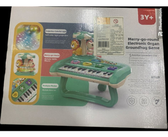 Piano Teclado Musical Brinquedo Educativo Cor: Verde 1