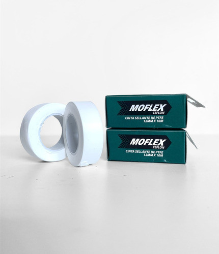 Cinta Teflon Moflex 1/2 X 10 Mts Economica - X 60 Rollos 1