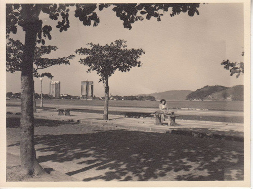 1949 Brasil Fotografia Real Vista Rambla Ciudad De Santos 0