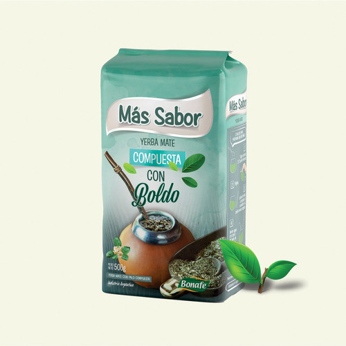 Yerba Mate Compuesta Boldo Mas Sabor 1 Kg 1