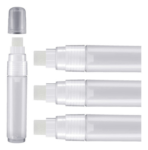 Pacote Com 4 Canetas De Pintura Vazias De 15 Mm, Acrílico Pe 0