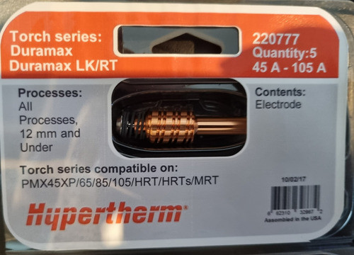 220777 Hypertherm Original Electrodo 45/105a Powermax 1