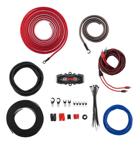Kit De Cables Para Potencia Ds18 0 Gauge Ampkit0 Completo 1