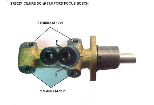 Bomba De Freno Ford Focus 2001.. 2015-16 23.8 Mm Bosch 0