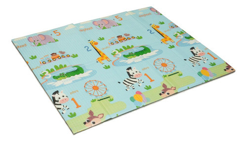 Alfombra Antigolpes Bebes Love Reversible Seguridad Plegable 1