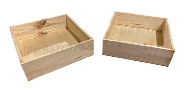 10 Cajones De Madera Verdulero Organizador 30x30x10 1