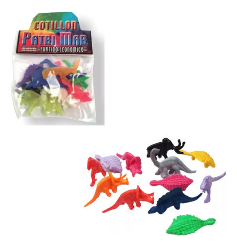 Dinosaurios Chicos De Goma X24 Juguete P/piñata Patrimar 0