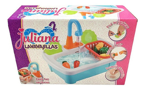 Juliana Lavavajillas Con Canilla Con Agua De Verdad Original 0