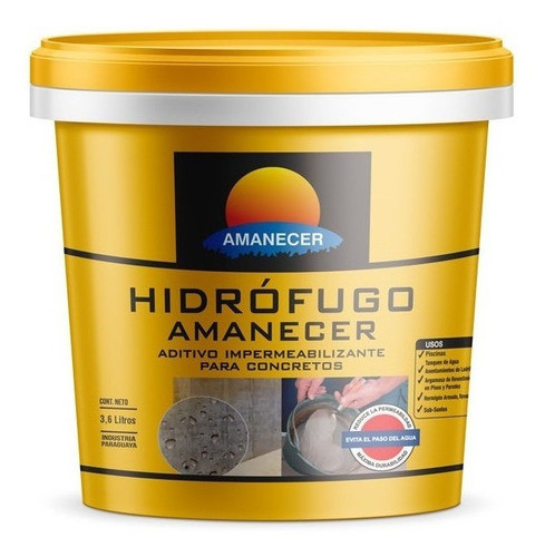 Hidrófugo Aditivo Líquido 3,6 L  | Amanecer 0