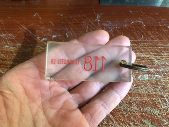 Llavero Antiguo De Hotel Euromotel Hab 118 1