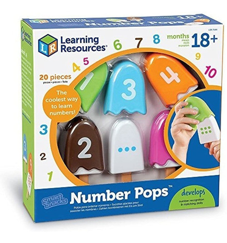 Recursos De Aprendizaje Smart Snacks Number Pops, Set Of 10 0