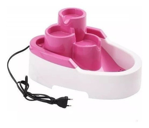 Fonte Durapet Agua Filtrada Para Caes E Gatos Bivolt Rosa 0